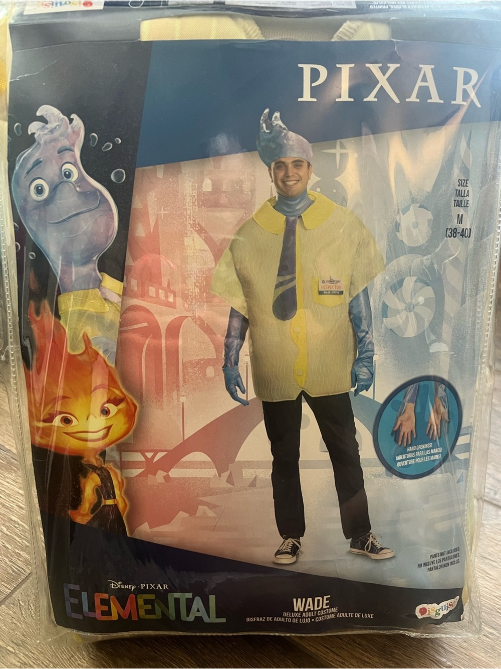 Disney Pixar Elemental Wade Deluxe Adult Costume Medium NIP Disguise